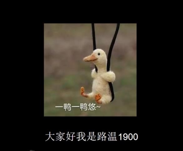 路温1900鸭子是什么梗