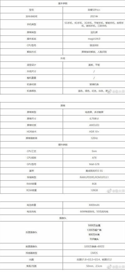 荣耀50pro配置怎么样_荣耀50pro一览_3dm手游