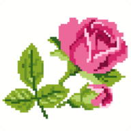 玫瑰花像素艺术手游app