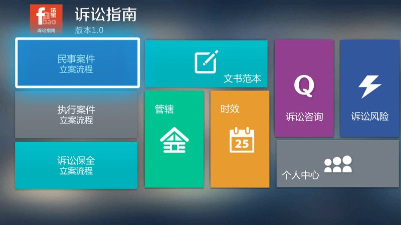 诉讼指南 TV版手机软件app截图