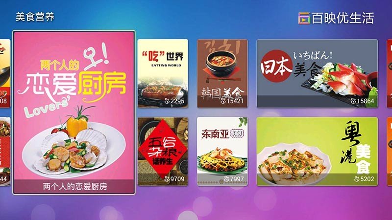美食营养 TV版手机软件app截图