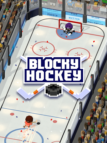 方块冰球冰上跑酷手游app截图