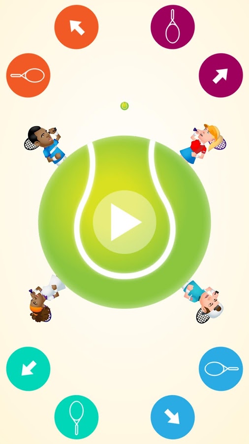 圆形网球手游app截图
