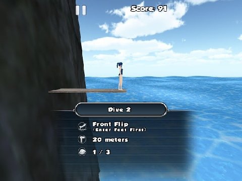 3D悬崖跳水手游app截图