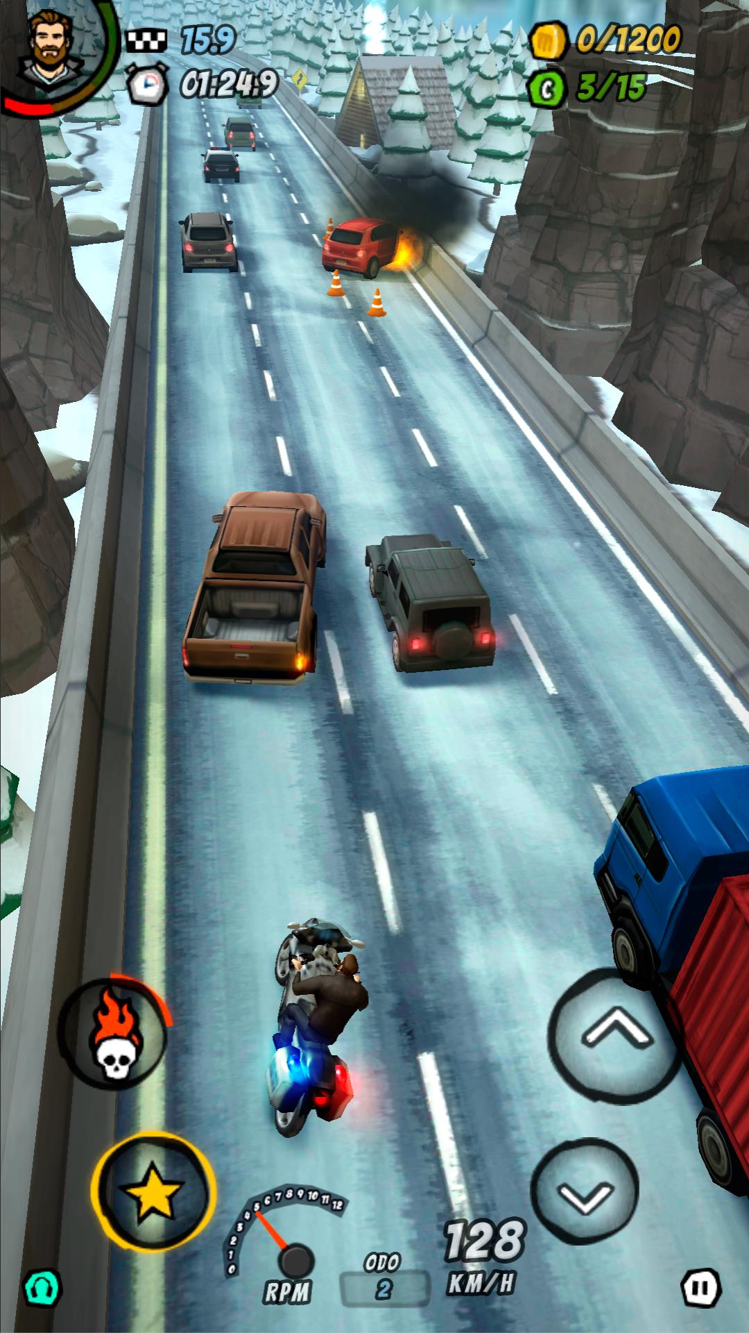 摩托赛车2：公路燃烧 电脑版手游app截图