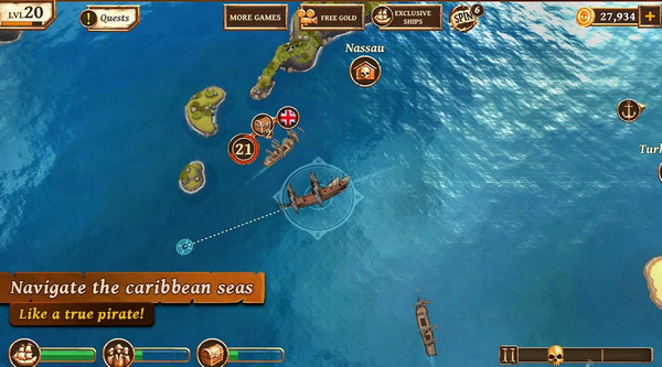 海盗战斗时代的船只 电脑版手游app截图