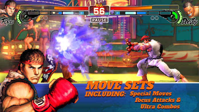  Screenshot of Street Fighter 4 champion mobile game app