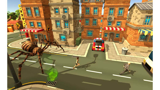 巨型蜘蛛城市攻击模拟3D手游app截图