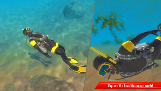 水肺潜水深海游泳模拟器手游app截图