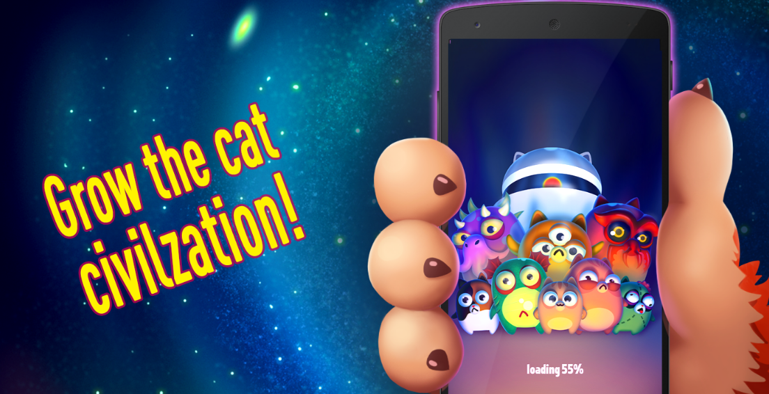 太空猫进化：银河系统收集手游app截图