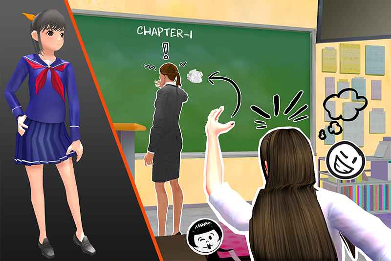 高中虚拟女孩模拟器 电脑版手游app截图