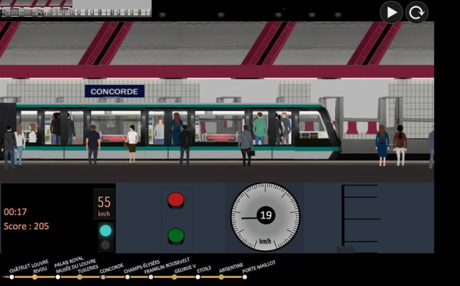 巴黎地铁模拟器手游app截图