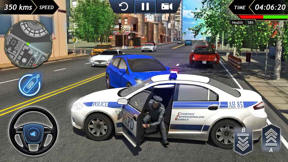 犯罪城：警车模拟器手游app截图