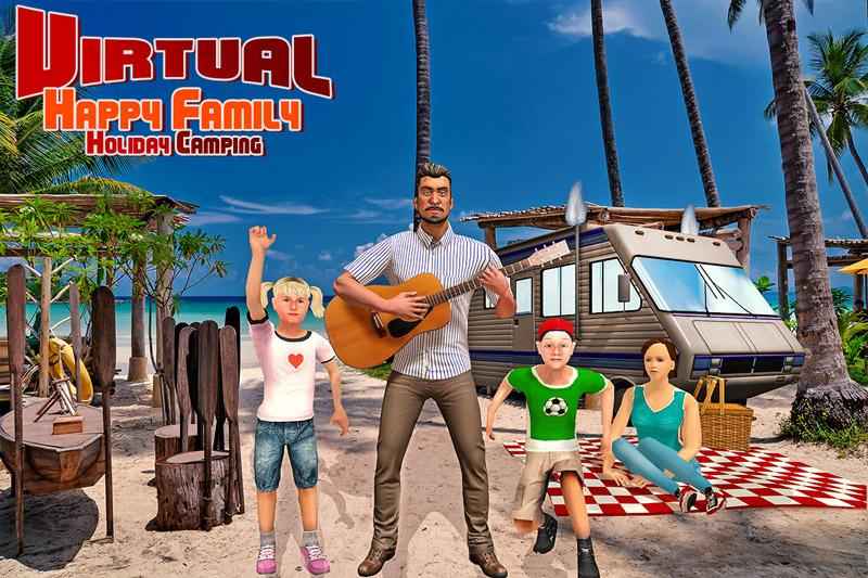 虚拟幸福的家庭：度假野营手游app截图