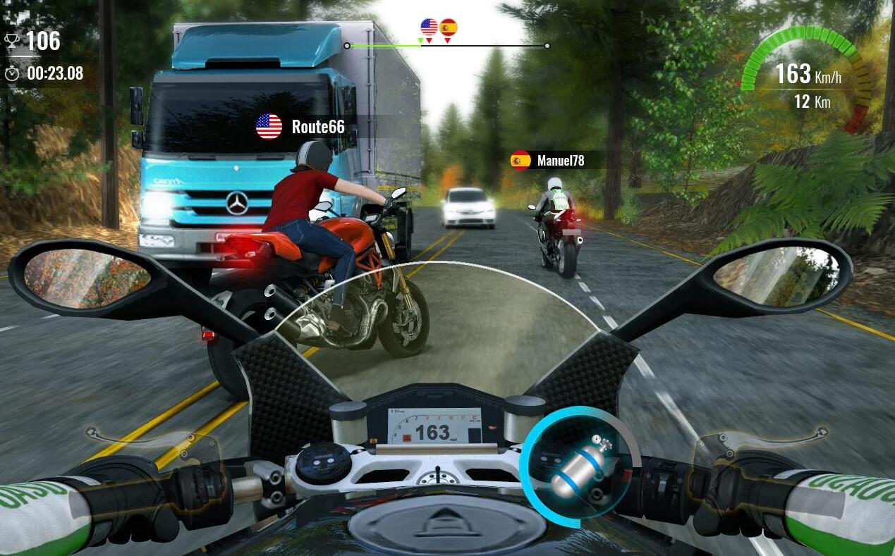 摩托交通赛2手游app截图