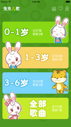 兔兔儿歌手机软件app截图