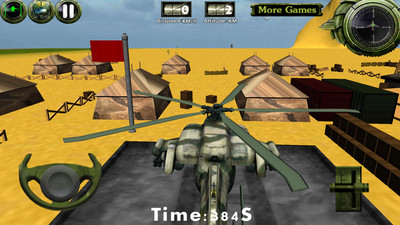 战斗直升机3D飞行手游app截图
