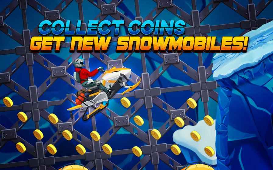 冬季游戏：雪地摩托大赛手游app截图