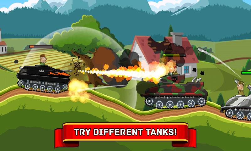 坦克游戏物理射击手游app截图