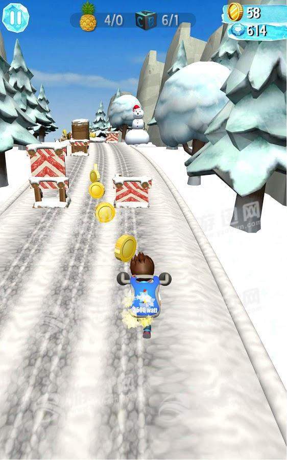 雪地奔跑手游app截图