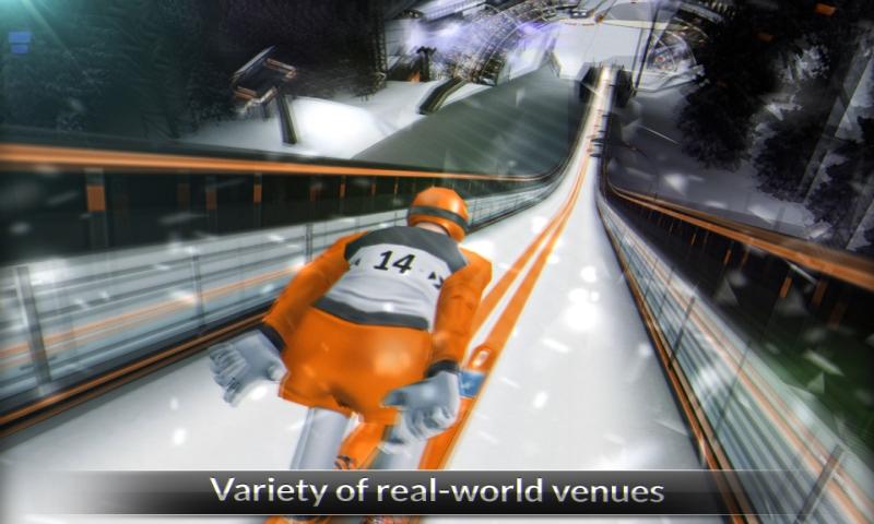 冬季运动跳台滑雪模拟手游app截图