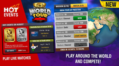 世界板球锦标赛2手游app截图