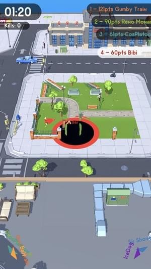 黑洞吞噬城市Hole.io 手机版手游app截图
