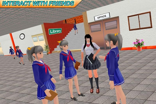 高中乐趣虚拟女孩手游app截图
