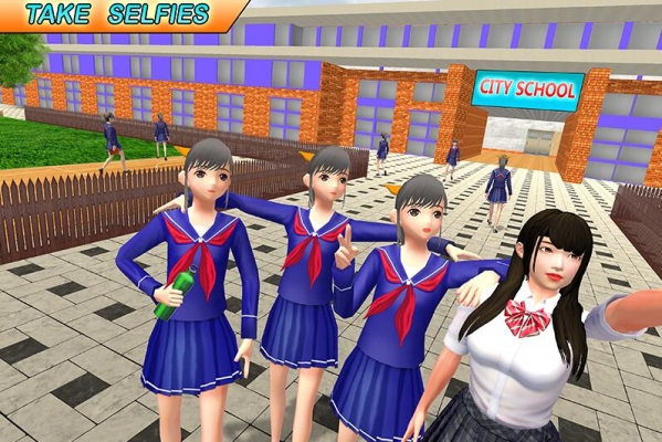 高中乐趣虚拟女孩手游app截图