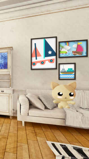 密室逃脱：猫咪的海之家手游app截图