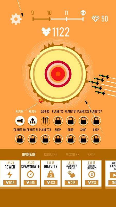行星轰炸手游app截图