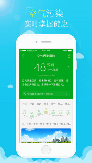 最美天气手机软件app截图