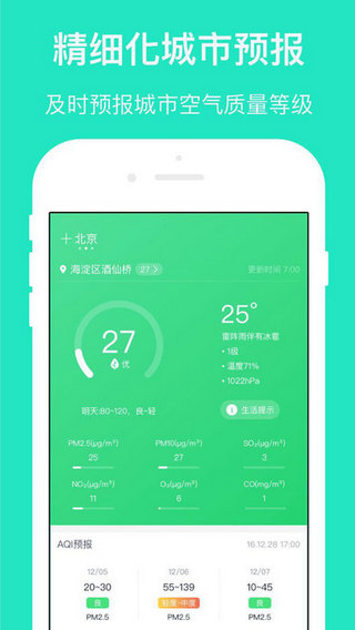 空气质量发布手机软件app截图
