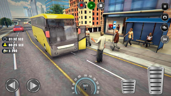 洛杉矶巴士模拟器手游app截图