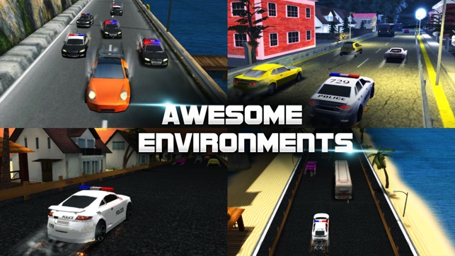 赛车游戏：警察赛车手游app截图