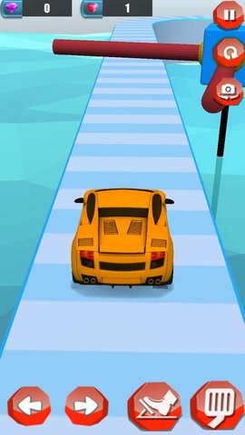 趣味汽车比赛3D手游app截图