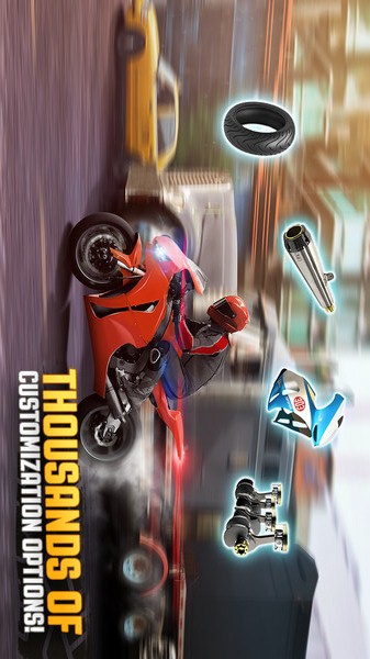 顶级骑手：公路摩托比赛手游app截图