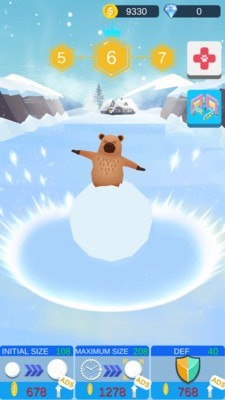 踩着雪球的熊熊手游app截图
