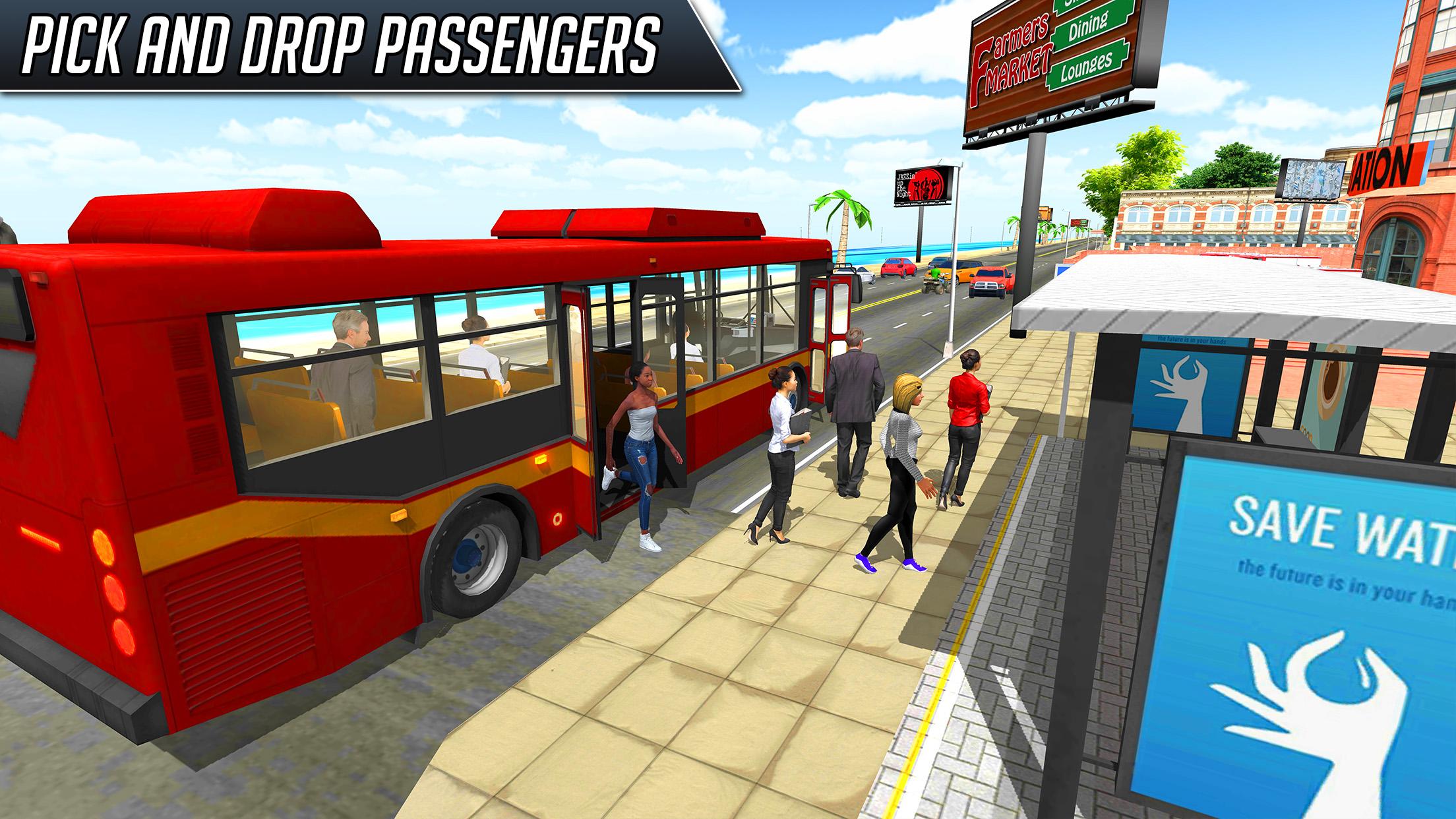 巴士模拟器2018：城市驾驶手游app截图