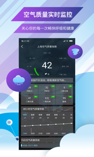最美天气预报手机软件app截图