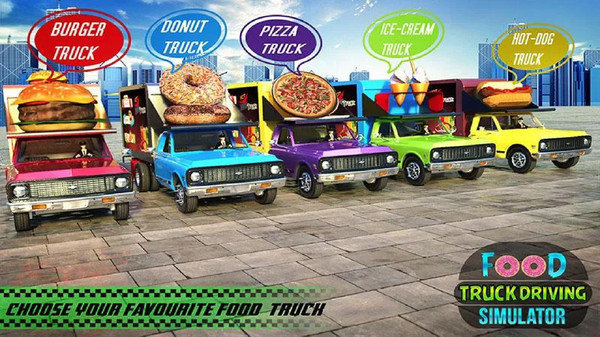 食物卡车驾驶模拟器手游app截图