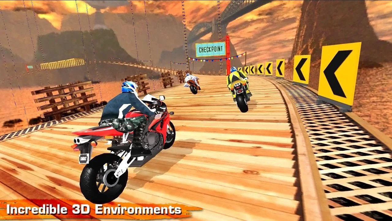 摩托车高速大赛手游app截图
