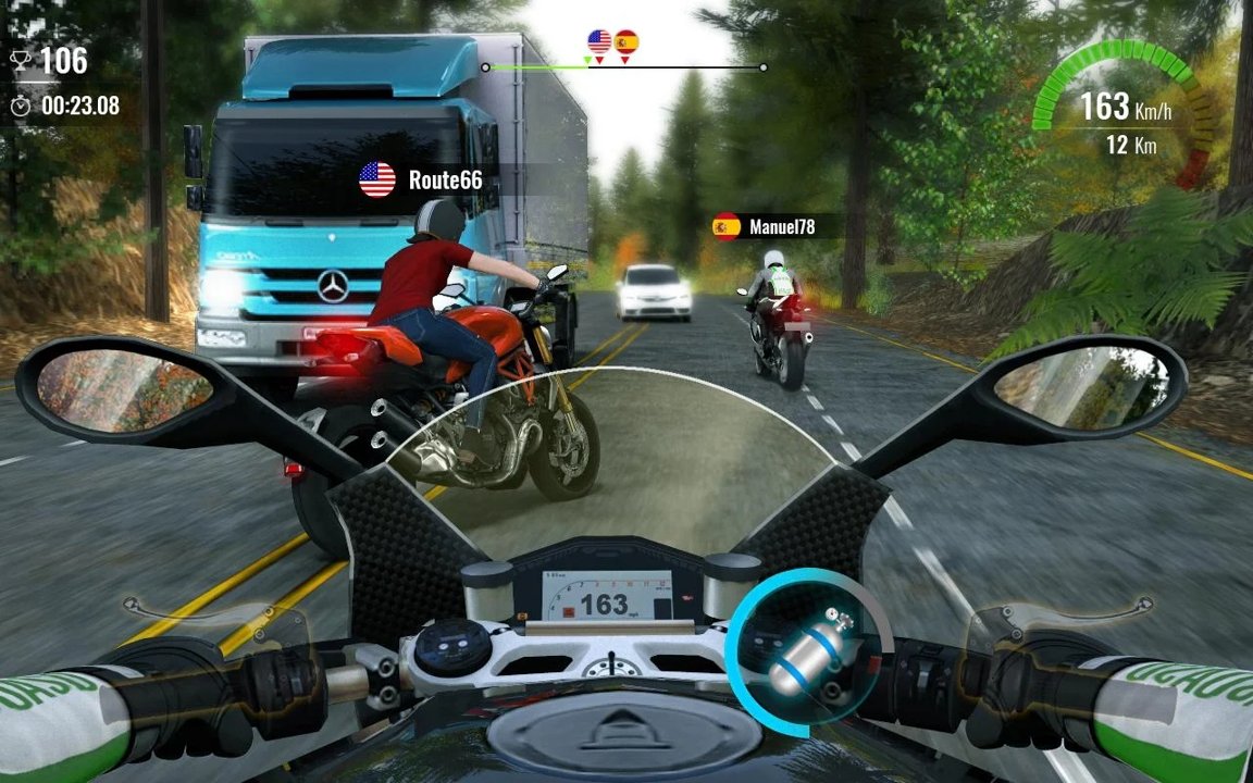摩托交通竞赛2手游app截图