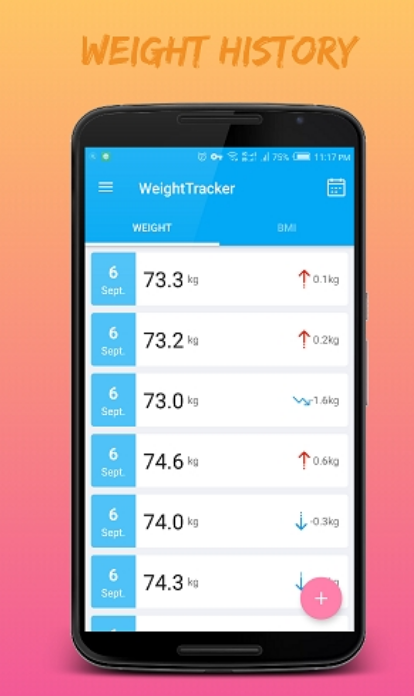 体重日记手机软件app截图