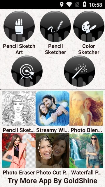 美女素描相机手机软件app截图