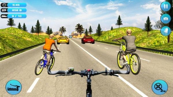 自行车骑手交通竞赛手游app截图