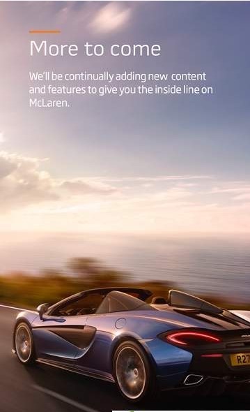 McLaren Automotive手机软件app截图