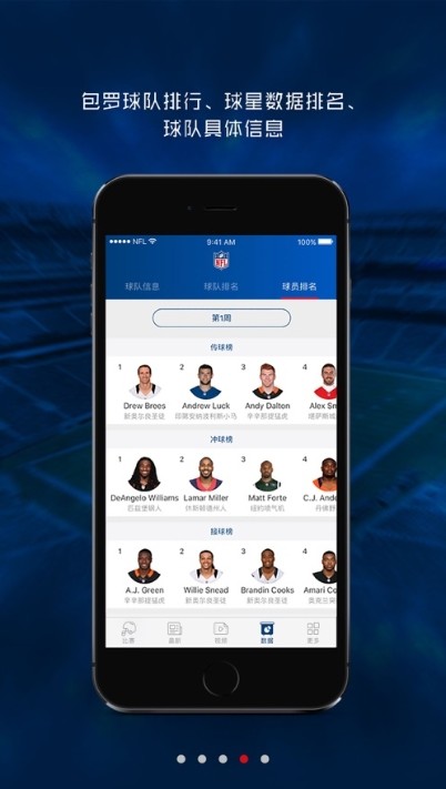 NFL橄榄球手机软件app截图