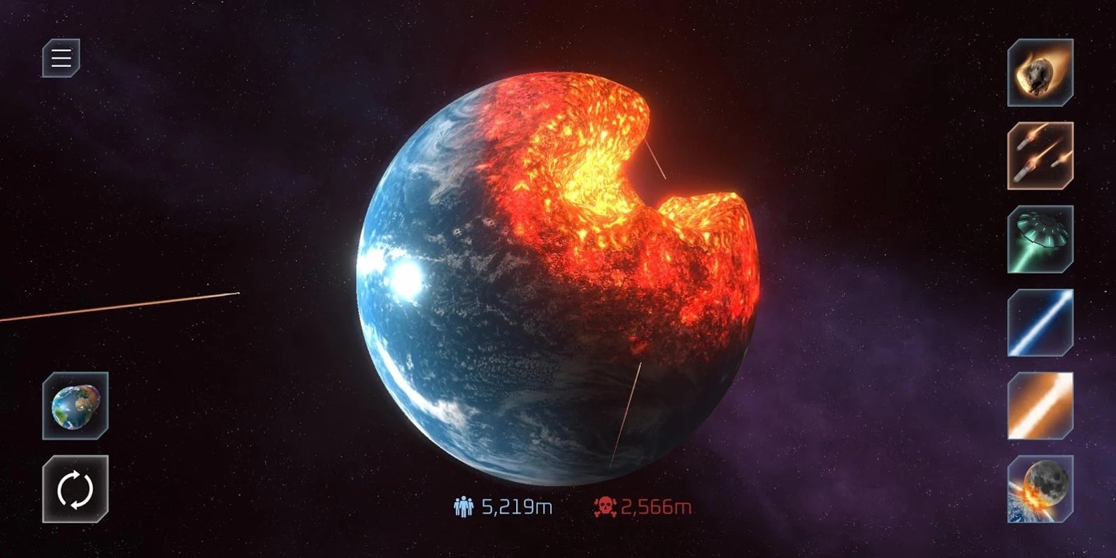 行星毁灭模拟器手游app截图
