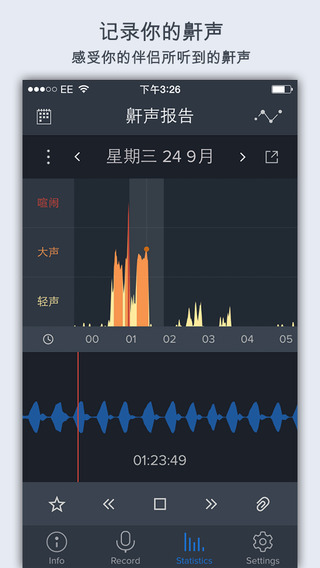 鼾声分析器手机软件app截图